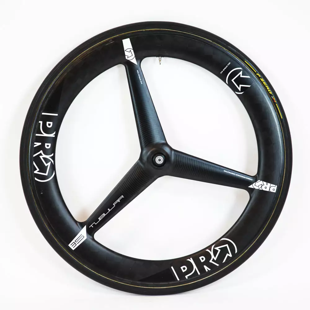 PRO TeXtreme 3-Spoke Tubular Front Wheel - Rim Brake 3 PRO TeXtreme 3-Spoke Tubular Front Wheel - Rim Brake
