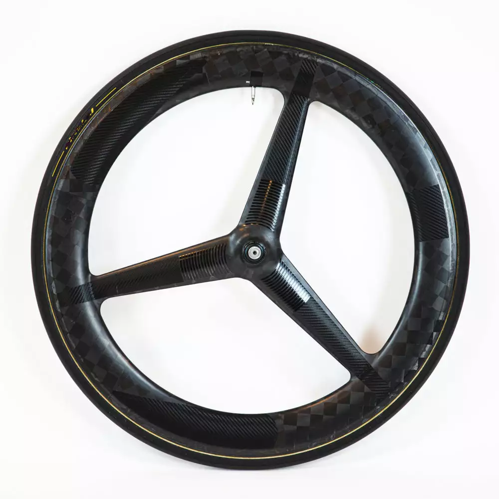 PRO TeXtreme 3-Spoke Tubular Front Wheel - Rim Brake 4 PRO TeXtreme 3-Spoke Tubular Front Wheel - Rim Brake - Billede 2