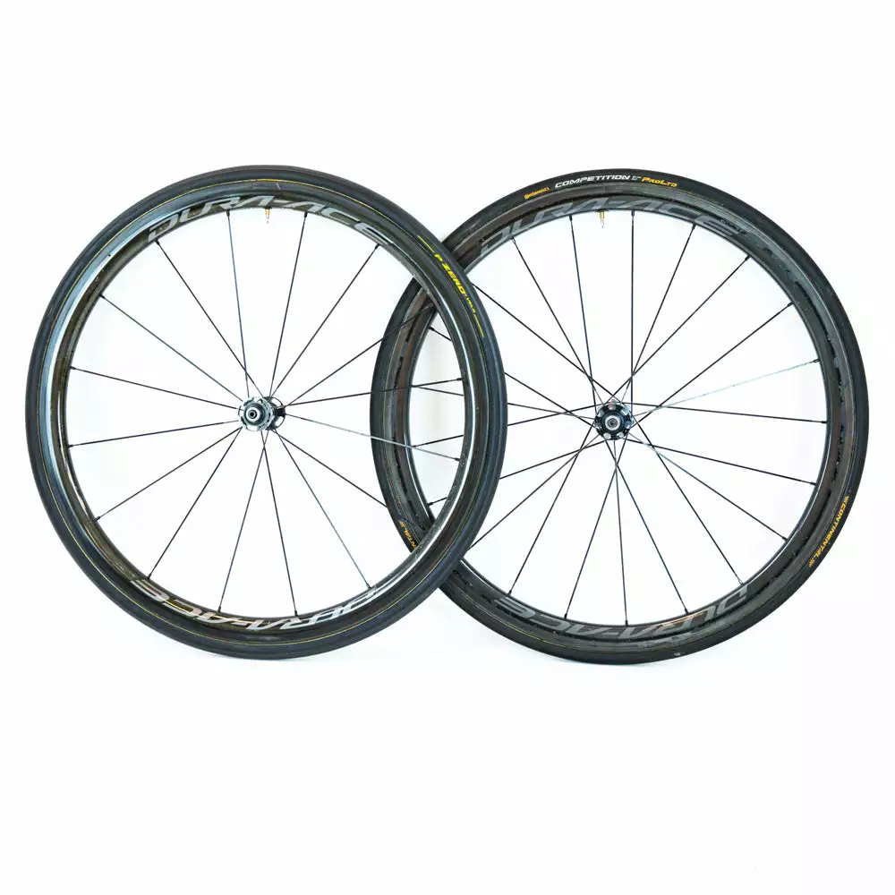 Shimano Dura-Ace C40 R9100 Tubular Wheelset - Rim Brake 4 Shimano Dura-Ace C40 R9100 Tubular Wheelset - Rim Brake - Billede 2