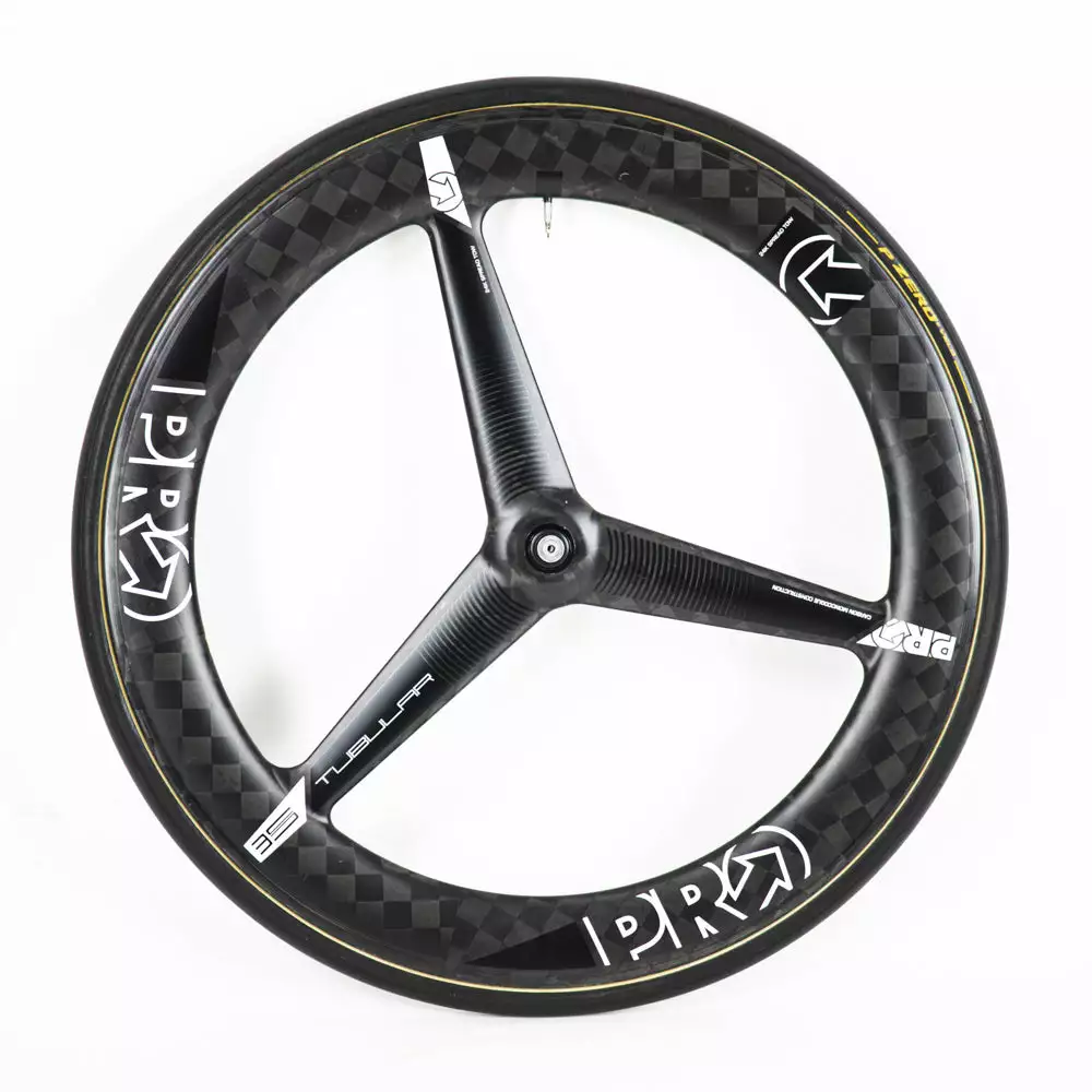 PRO TeXtreme 3-Spoke Tubular Front Wheel - Rim Brake 3 PRO TeXtreme 3-Spoke Tubular Front Wheel - Rim Brake