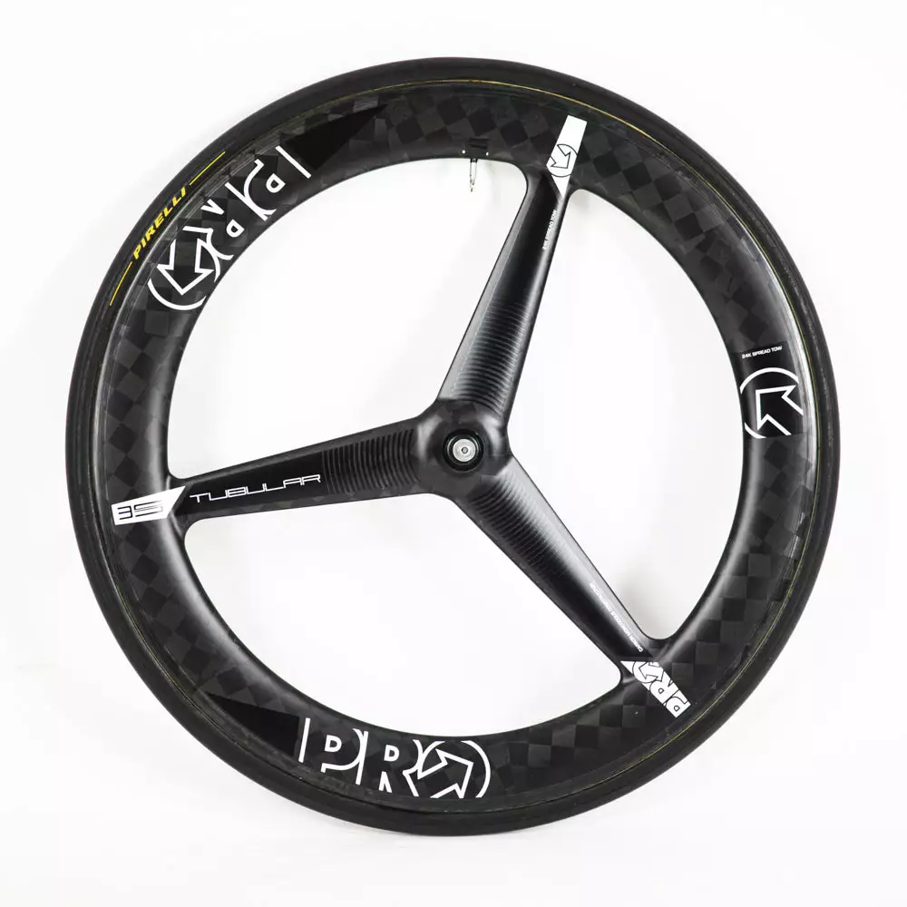 PRO TeXtreme 3-Spoke Tubular Front Wheel - Rim Brake 4 PRO TeXtreme 3-Spoke Tubular Front Wheel - Rim Brake - Billede 2