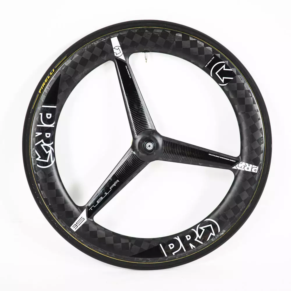 PRO TeXtreme 3-Spoke Tubular Front Wheel - Rim Brake 3 PRO TeXtreme 3-Spoke Tubular Front Wheel - Rim Brake