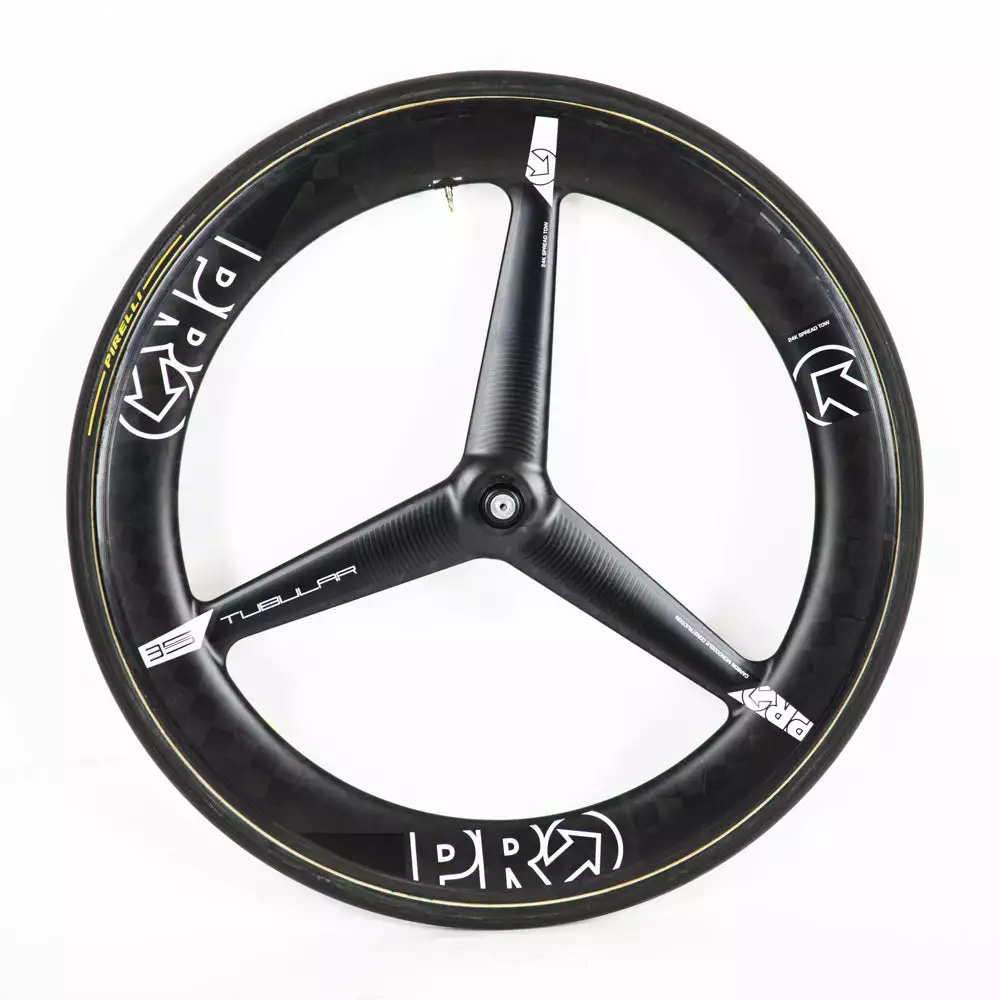 PRO TeXtreme 3-Spoke Tubular Front Wheel - Rim Brake 3 PRO TeXtreme 3-Spoke Tubular Front Wheel - Rim Brake