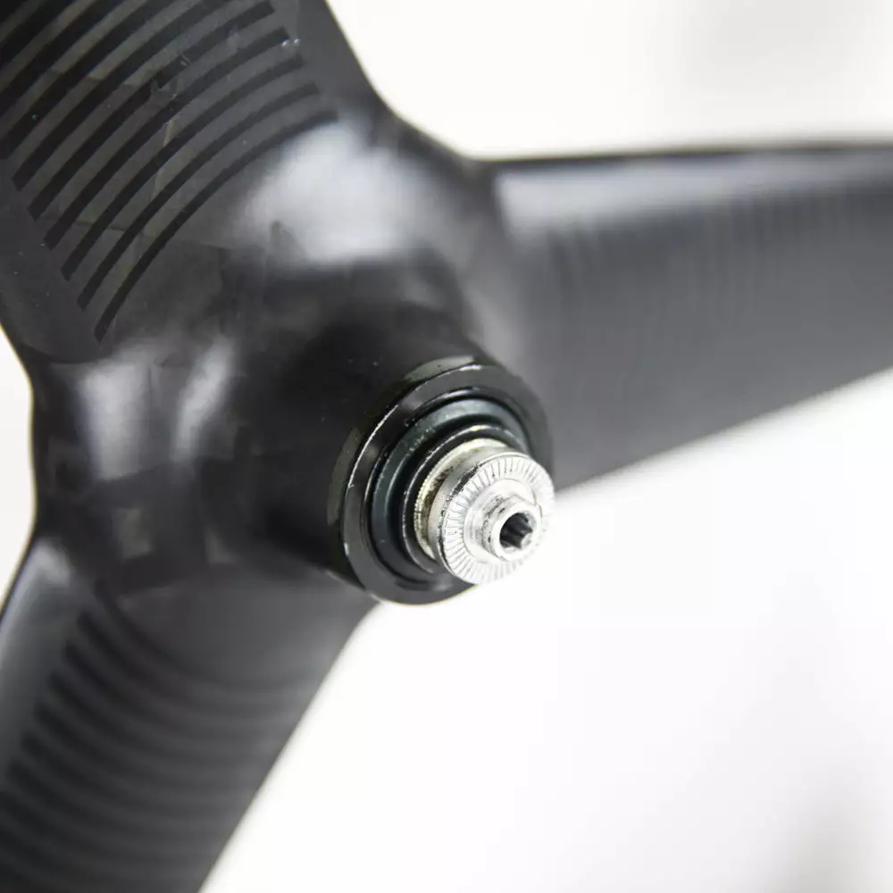 PRO TeXtreme 3-Spoke Tubular Front Wheel - Rim Brake 5 PRO TeXtreme 3-Spoke Tubular Front Wheel - Rim Brake - Billede 3