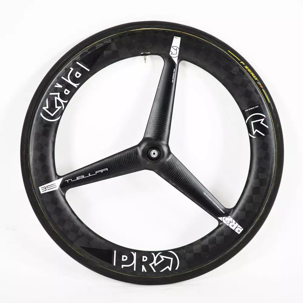 PRO TeXtreme 3-Spoke Tubular Front Wheel - Rim Brake 4 PRO TeXtreme 3-Spoke Tubular Front Wheel - Rim Brake - Billede 2