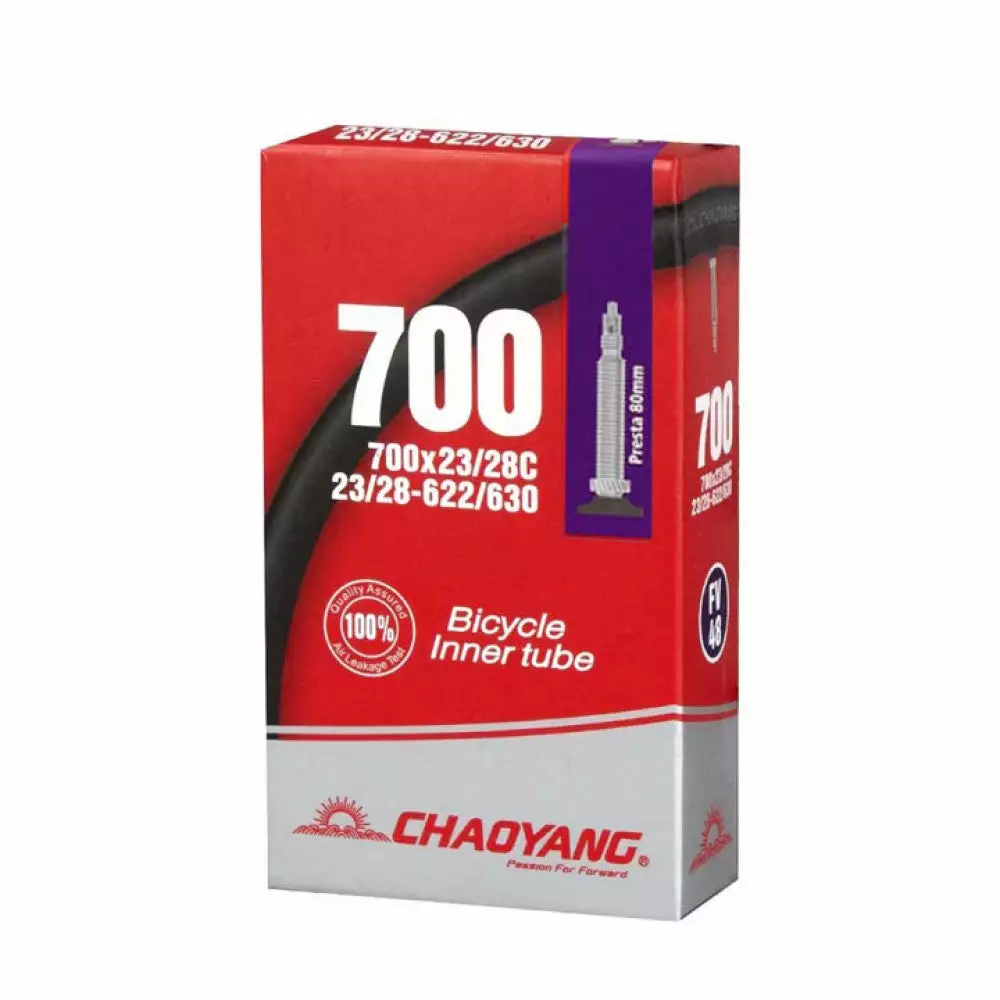 Chaoyang Inner Tube 700x23/28c Presta 80mm 3 Chaoyang Inner Tube 700x23/28c Presta 80mm