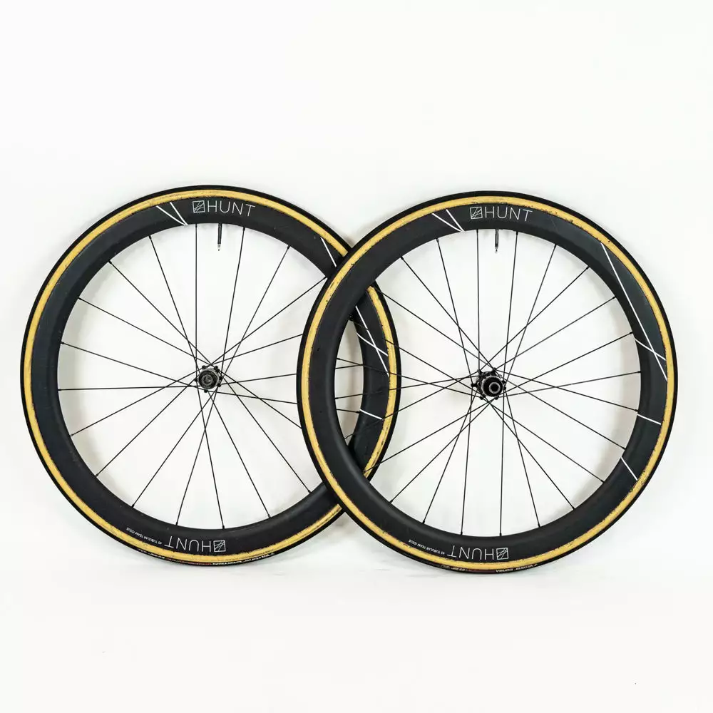 HUNT 45 Team Issue - Disc Wheelset - Tubular - Carbon #5 4 HUNT 45 Team Issue - Disc Wheelset - Tubular - Carbon #5 - Billede 2