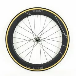 HUNT 55 Team Issue - Disc Rear Wheel - Tubular - Carbon #1 -TT cykler Salgsbutik DSC03685