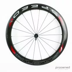 Fulcrum Speed 55T Tubular Front Wheel - Black/Red