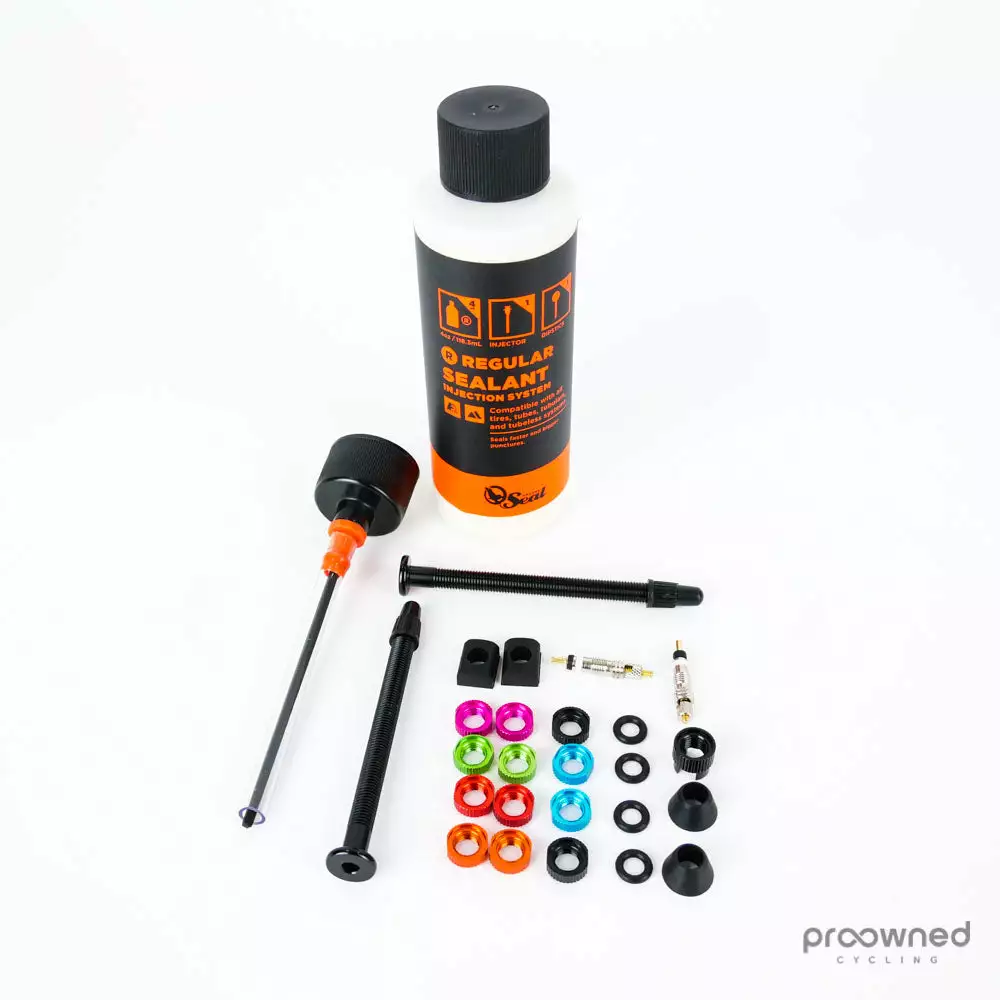 OrangeSeal Tubeless Kit - Sealing - 60mm Valve Set 3 OrangeSeal Tubeless Kit - Sealing - 60mm Valve Set
