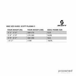 Scott Plasma 5 HMX TT - Ultegra Di2 - 54/M - M. Tenniglo - Mitchelton-Scott -TT cykler Salgsbutik Scott Plasma 5 size chart 6c7a7c77 170d 478c 919c 6144183ed86e