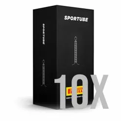 10 X Pirelli Sportube Inner Tube - 700x23/30c Presta 48mm